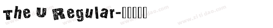 The U Regular字体转换